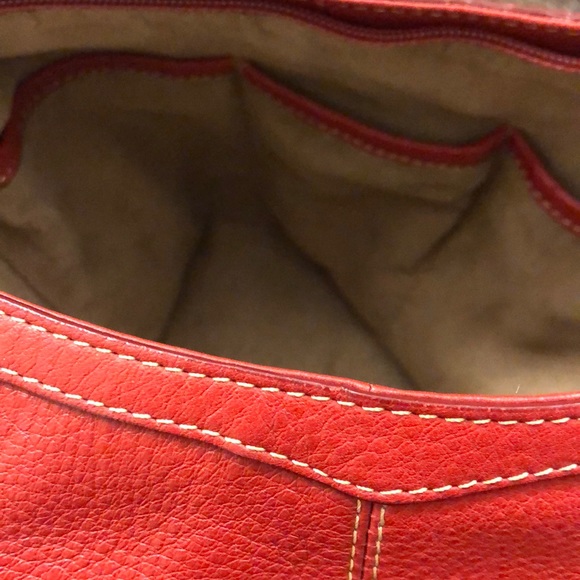 Red leather purse - Picture 6 of 7